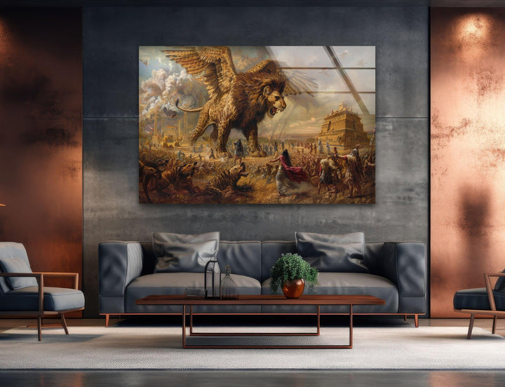 The Epic of Gilgamesh Glass Wall Art art glass wall art, glass wall art pictures
