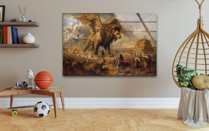 The Epic of Gilgamesh Glass Wall Art photo print on glass, prints on glass wall art
