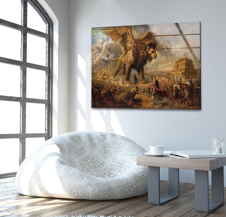 The Epic of Gilgamesh Glass Wall Art glass photo prints, glass picture prints
