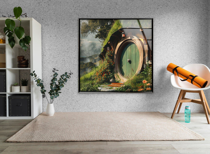 The Hobbit House Glass Wall Art Glass Printing Wall Art, Print photos on glass
