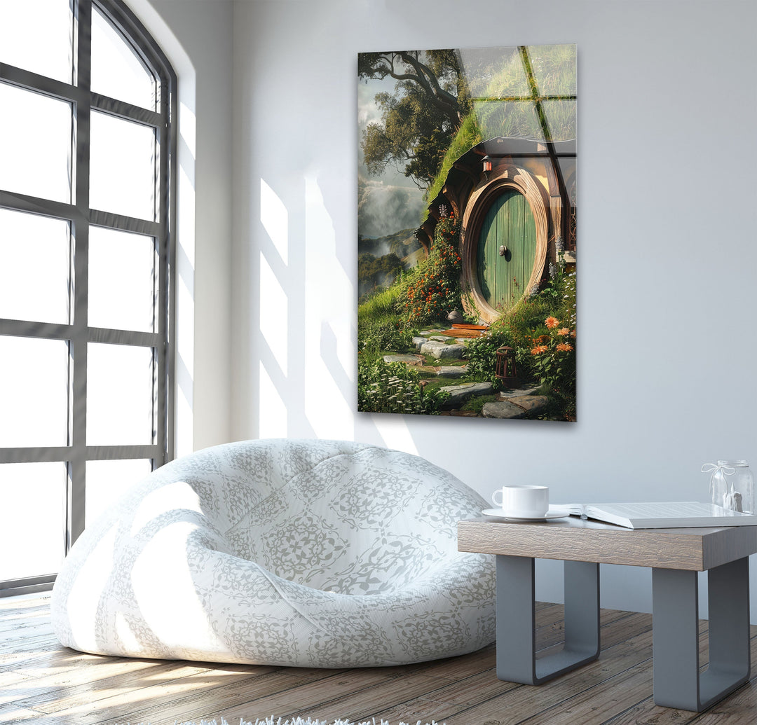 The Hobbit House Glass Wall Art custom glass photo prints, large glass prints

