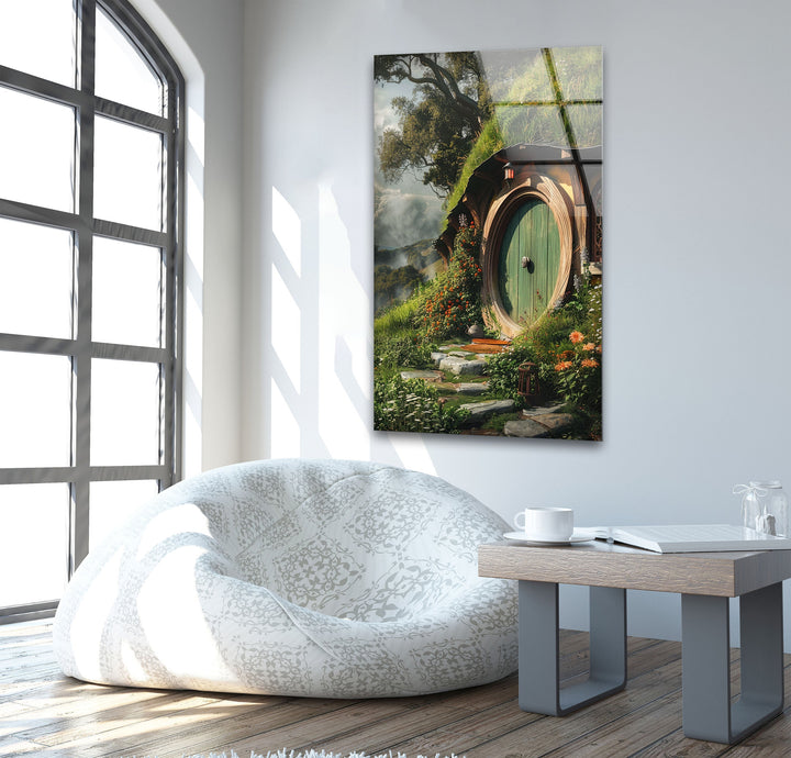 The Hobbit House Glass Wall Art custom glass photo prints, large glass prints
