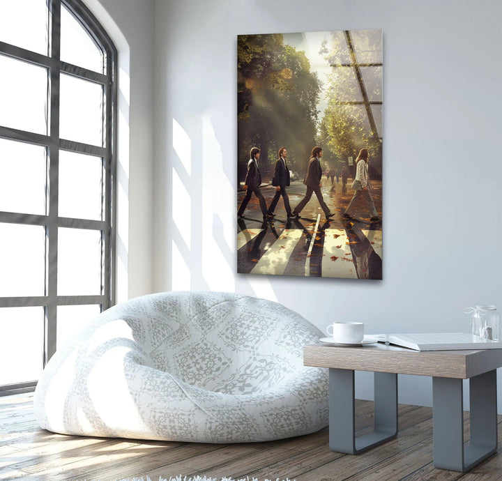 The Beatles Glass Wall Art photo print on glass, prints on glass wall art
