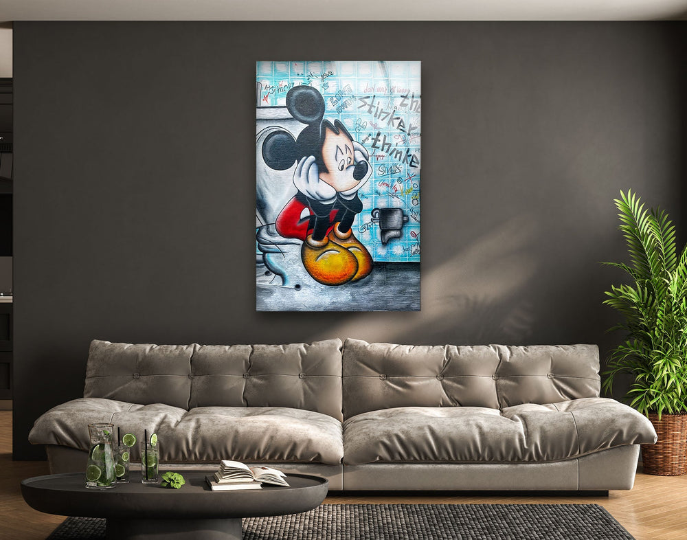 The Stinker Thinker Glass Wall Art glass wall decor, glass wall art decor
