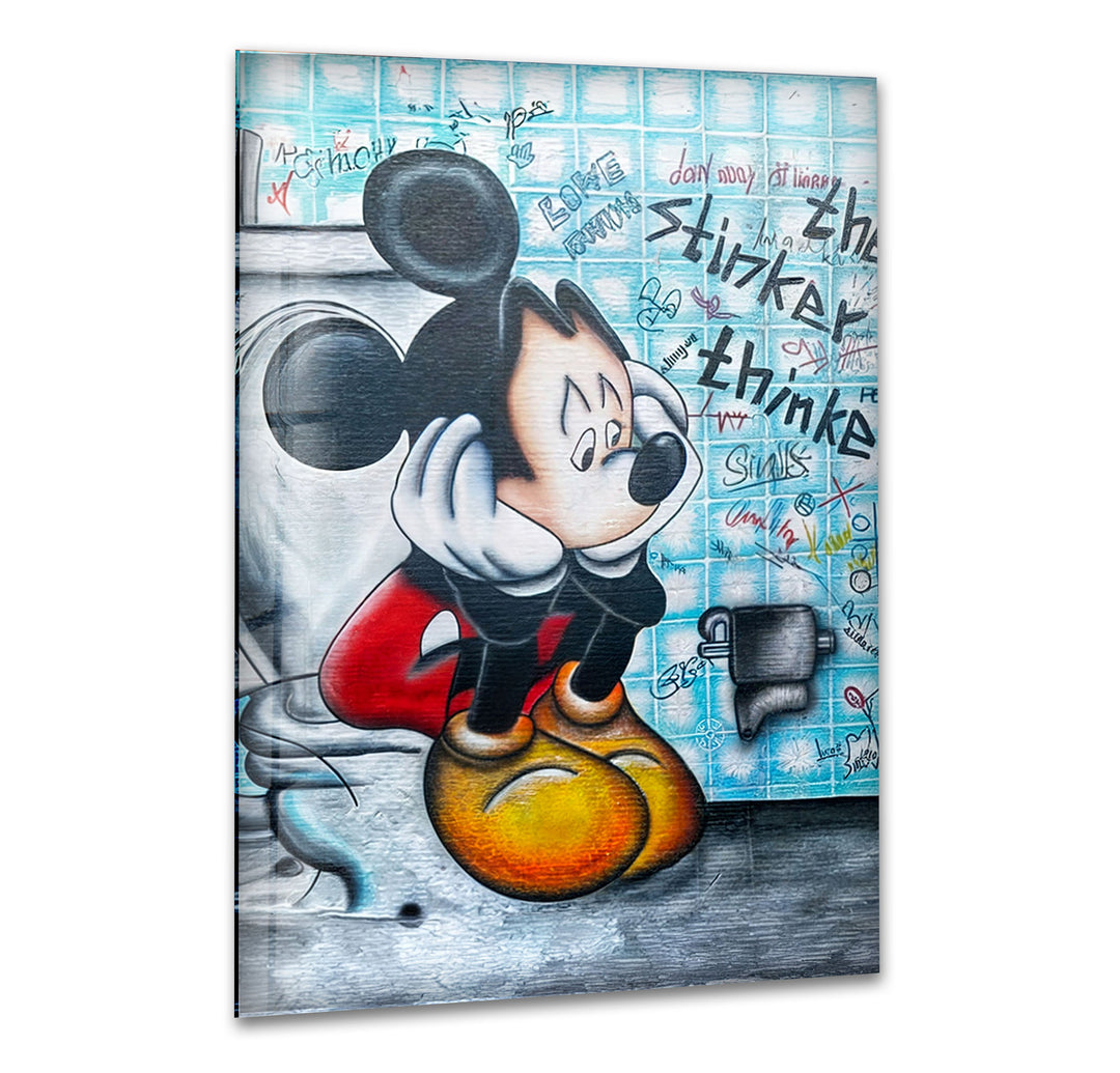 The Stinker Thinker Glass Wall Art print picture on glass, Tempered Glass Wall Art
