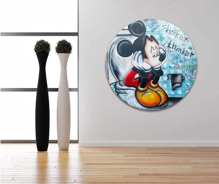 The Stinker Thinker Glass Wall Art photo print on glass, prints on glass wall art
