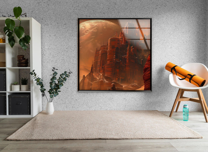 Towers of an Ancient City Glass Wall Art, Glass Printing Wall Art, Print photos on glass
