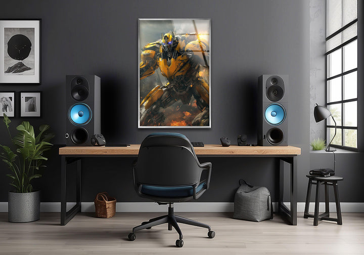 Transformers Bumblebee  Glass Art Creations