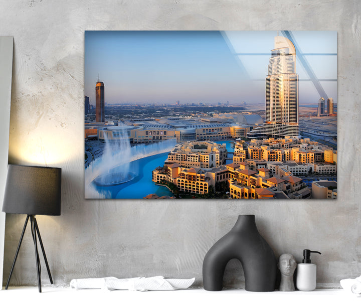 Burj Khalifa Glaswandkunst – Ikonisches Wahrzeichen Dubais mit atemberaubendem Blick auf die Skyline