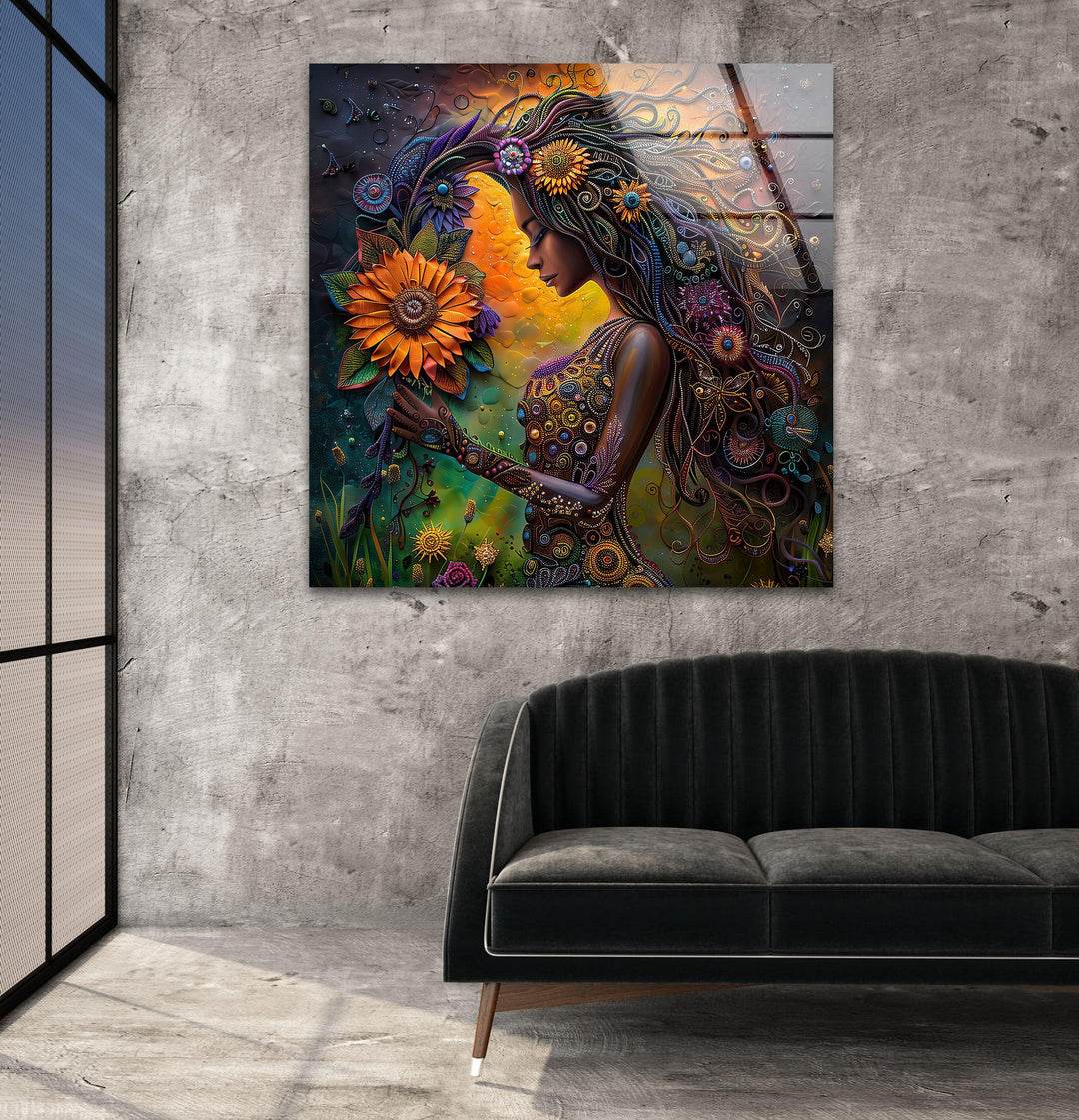 Virgo Zodiac Glass Wall Art glass image printing, glass prints from photos
