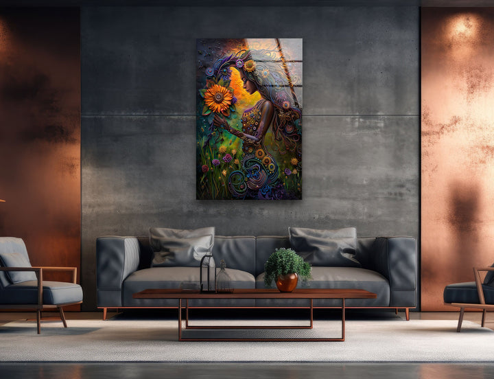 Virgo Zodiac Glass Wall Art large glass photo prints, glass wall photos
