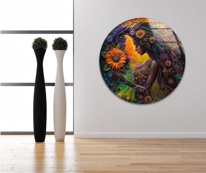 Virgo Zodiac Glass Wall Art glass photo prints, glass picture prints
