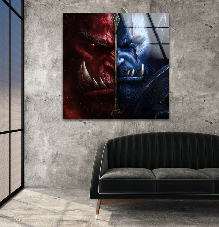 Gamer wall decor featuring unique and detailed video game art to enhance any gaming setup
