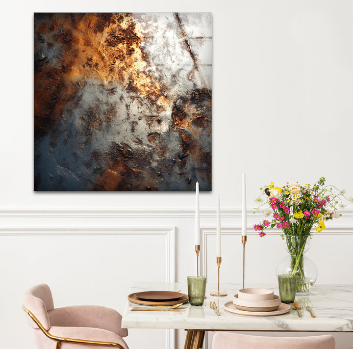 Industrial Rust Texture Wall Art – Modern Abstract Metal Decor