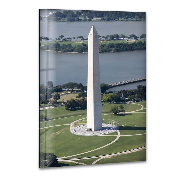 Washington Monument – ​​Glaswandkunst – Majestätischer Blick auf das berühmte Wahrzeichen von Washington D.C. 