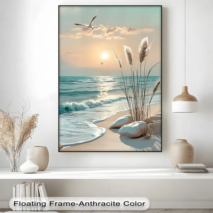 Waves of Peace – Seaside Sunrise Canvas Print