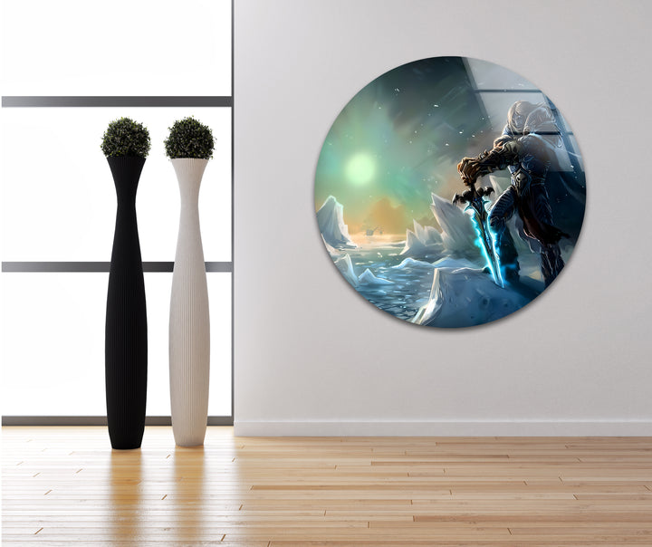 Bold and imaginative video game art perfect for creating a personalized and exciting gaming decor theme
