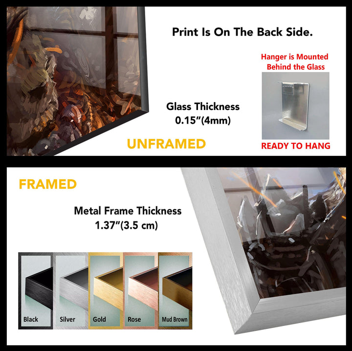World of Warcraft Durotan-Wandkunst aus Glas
