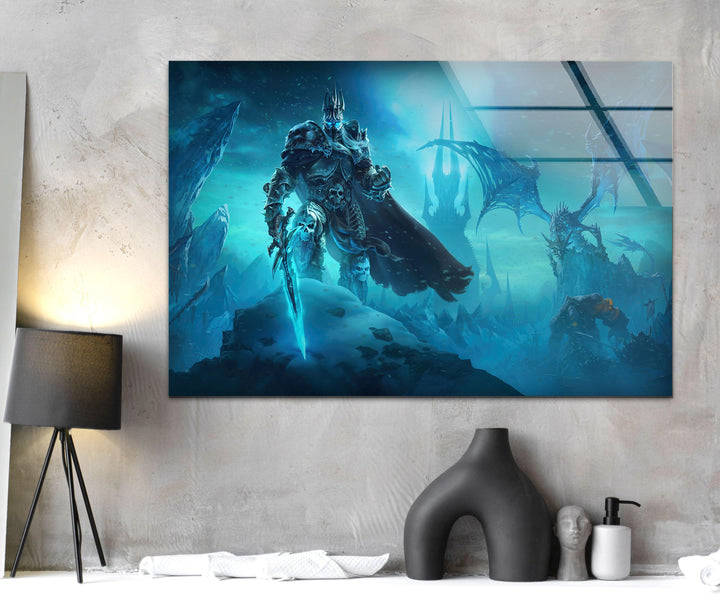 World of Warcraft Arthas Lichkönig Glaswandkunst
