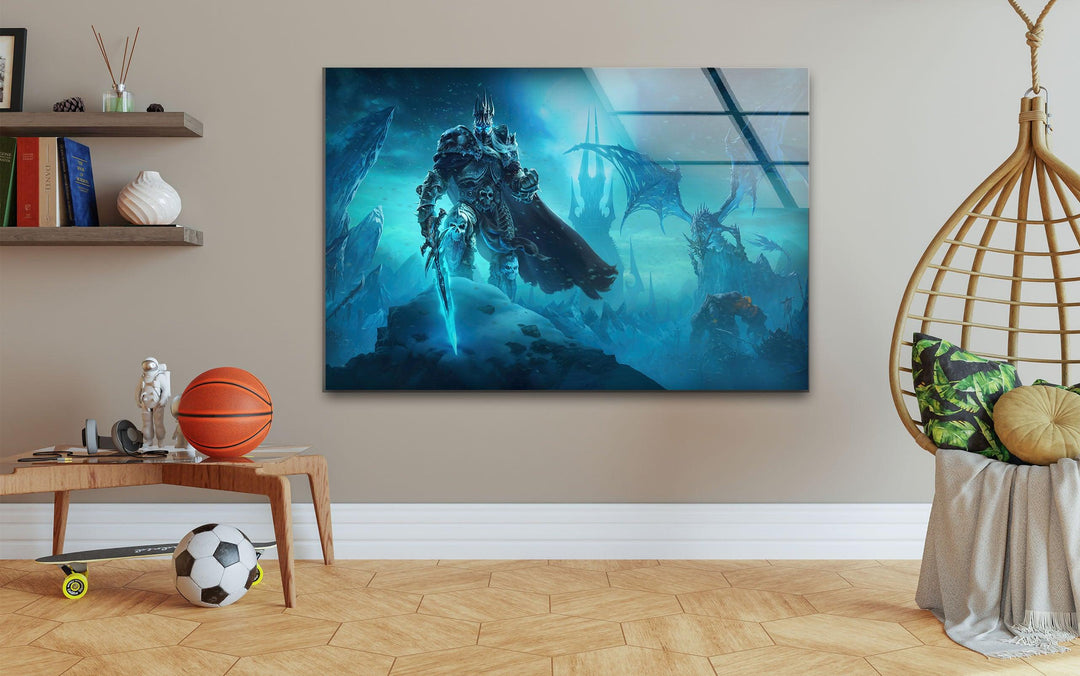 World of Warcraft Arthas Lichkönig Glaswandkunst