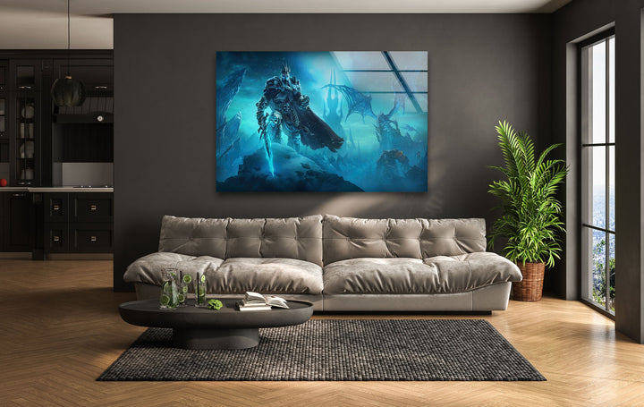 World of Warcraft Arthas Lichkönig Glaswandkunst