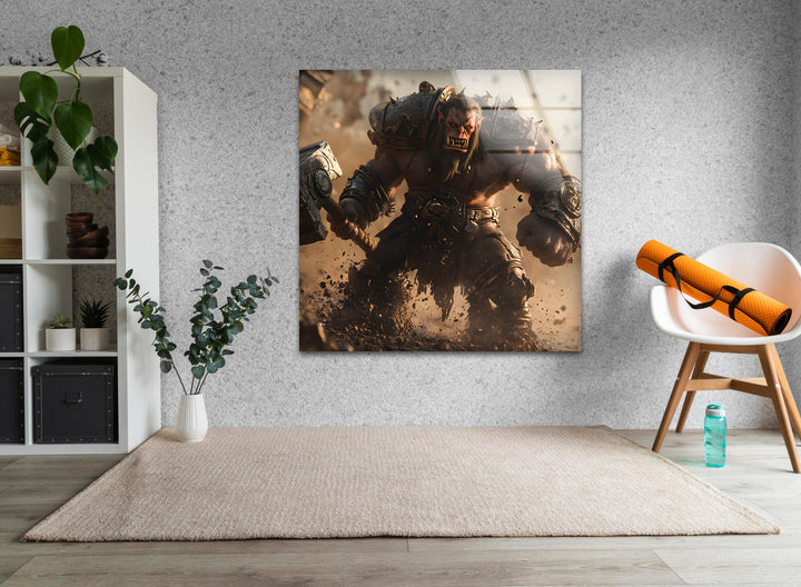 Eye-catching gamer wall decor showcasing intricate gaming art and stunning video game landscapes
