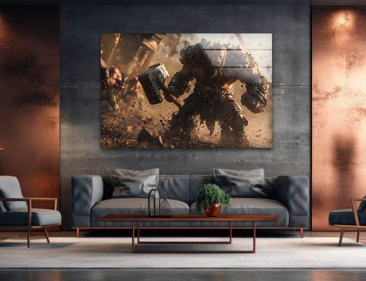 Gaming art inspired by legendary video games, perfect for creating a bold gamer wall decor
