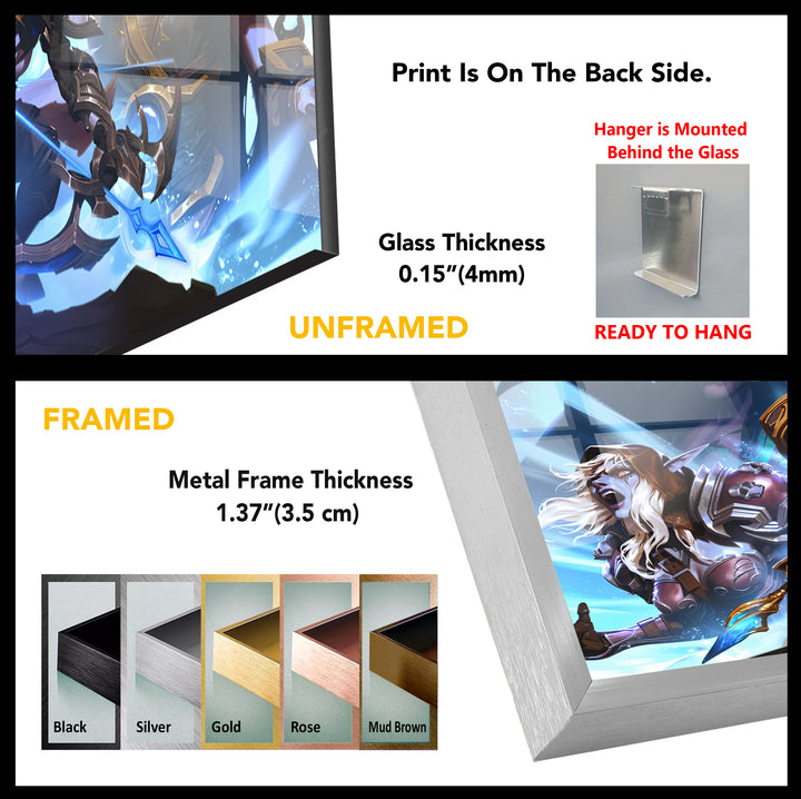 World of Warcraft All Characters Glass Wall Art