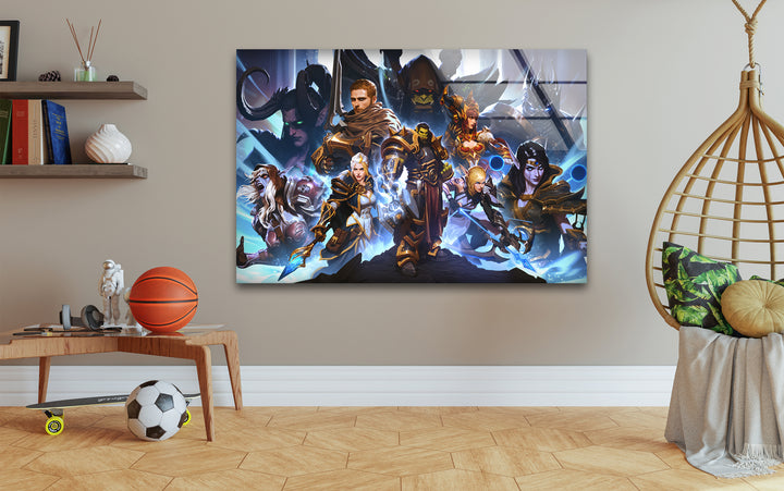 Gaming art featuring vibrant and dynamic designs inspired by iconic video games and gamer culture

