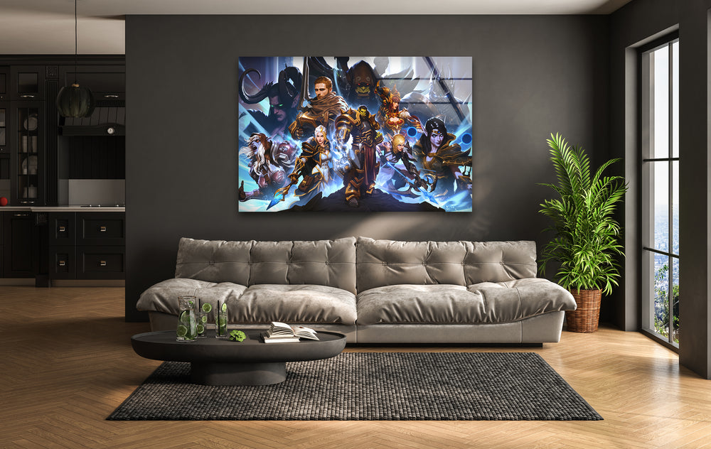 Gamer wall decor featuring iconic characters and immersive worlds from beloved video game franchises
