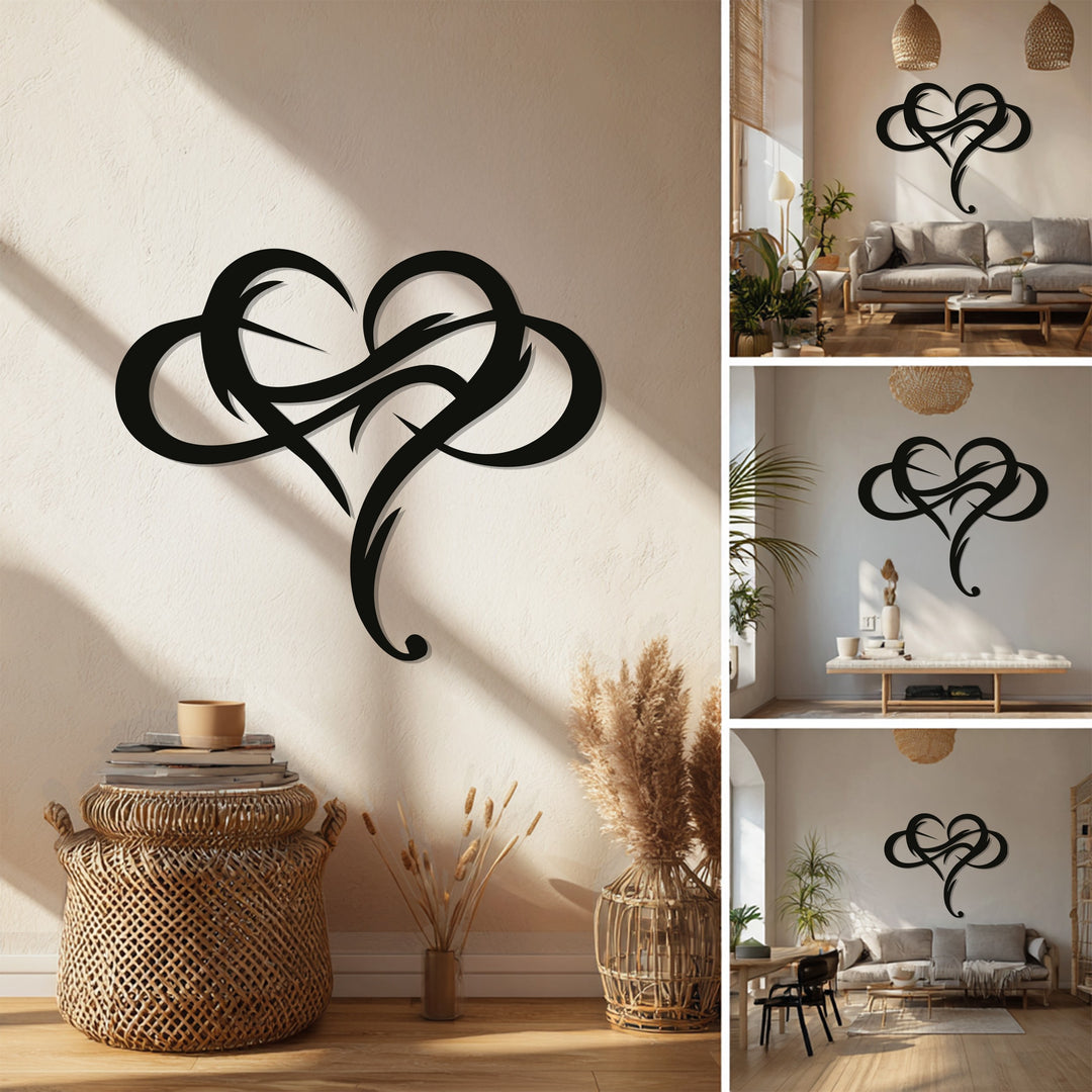 Tribal Heart – Modern Metal Wall Art