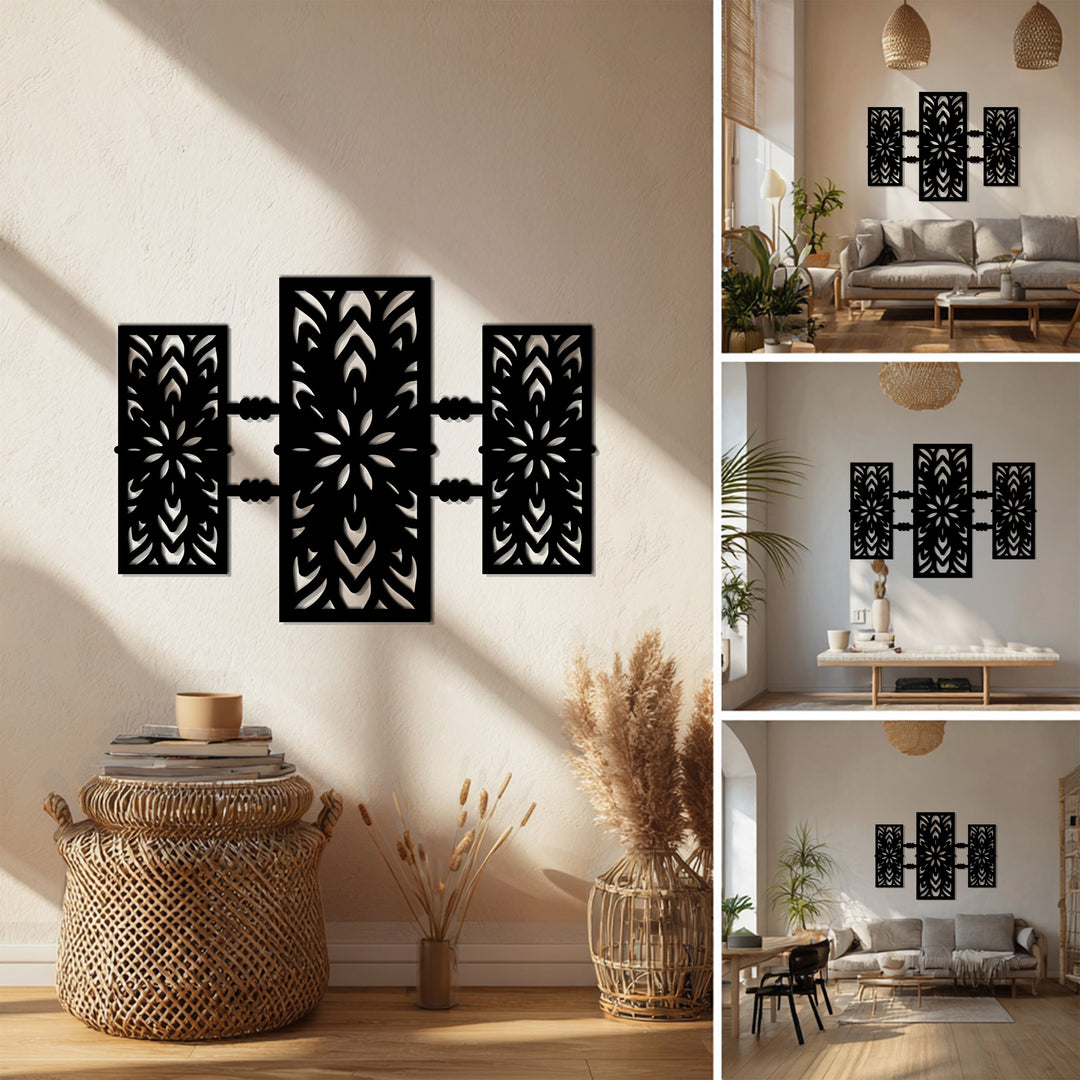 التناغم الهندسي – أنماط حديثة فن جداري معدني