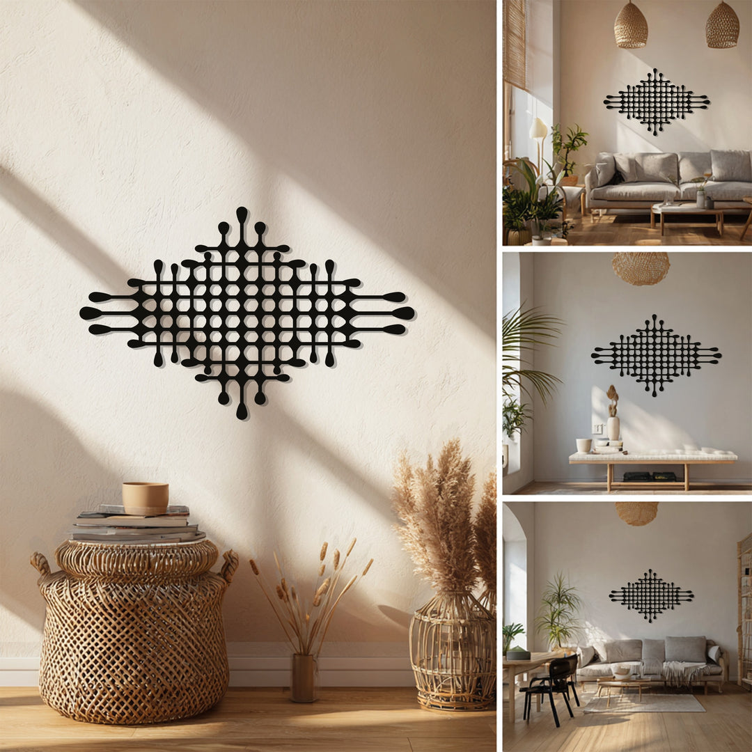 Geometric Fusion – Modern Abstract Metal Wall Art