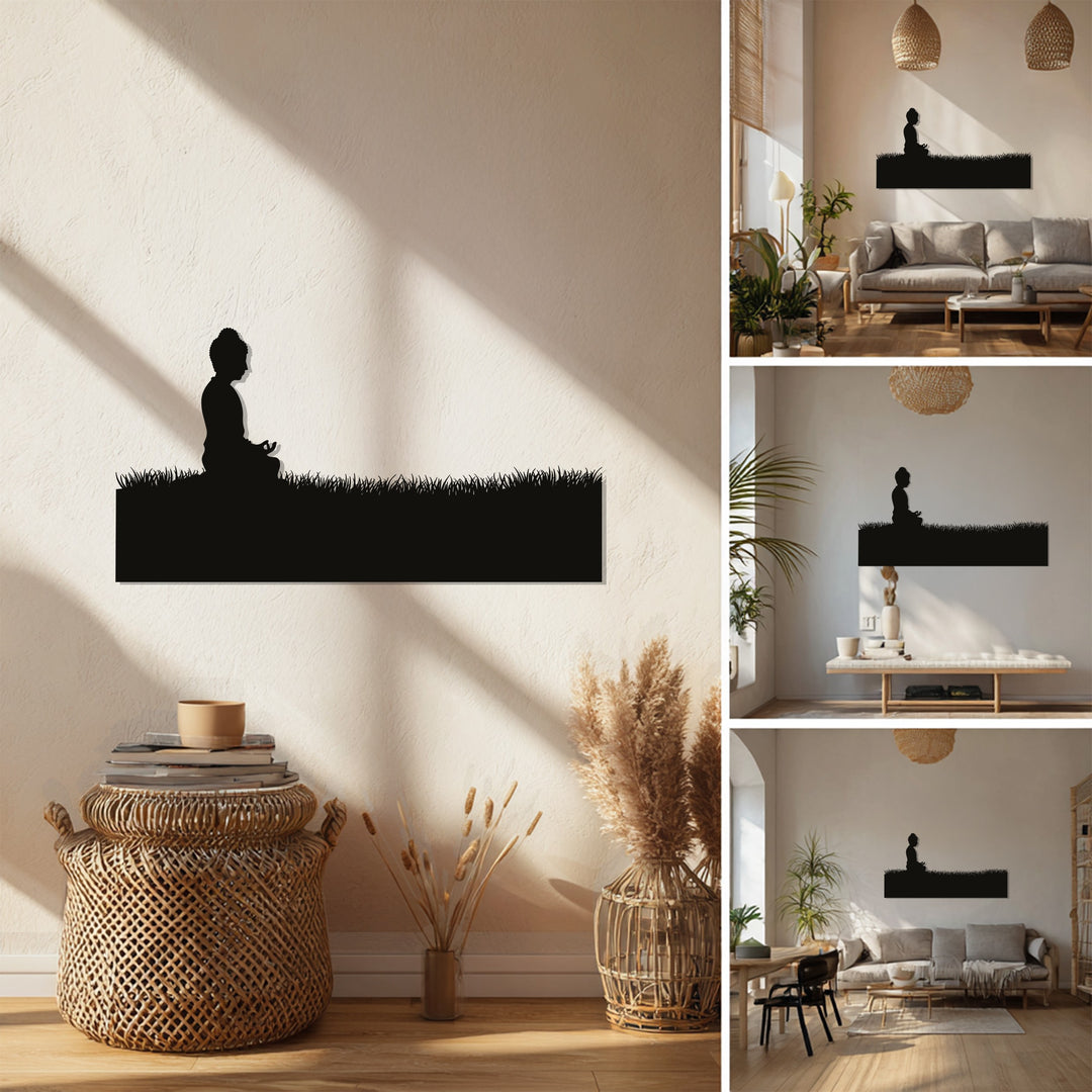 Meditating Buddha – Tranquil Zen Metal Wall Art