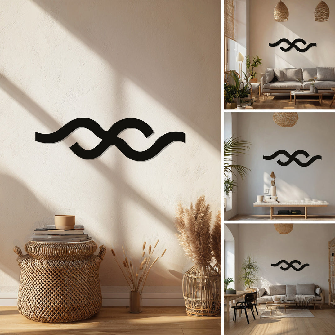 Wave Flow – Minimalist Abstract Metal Wall Art