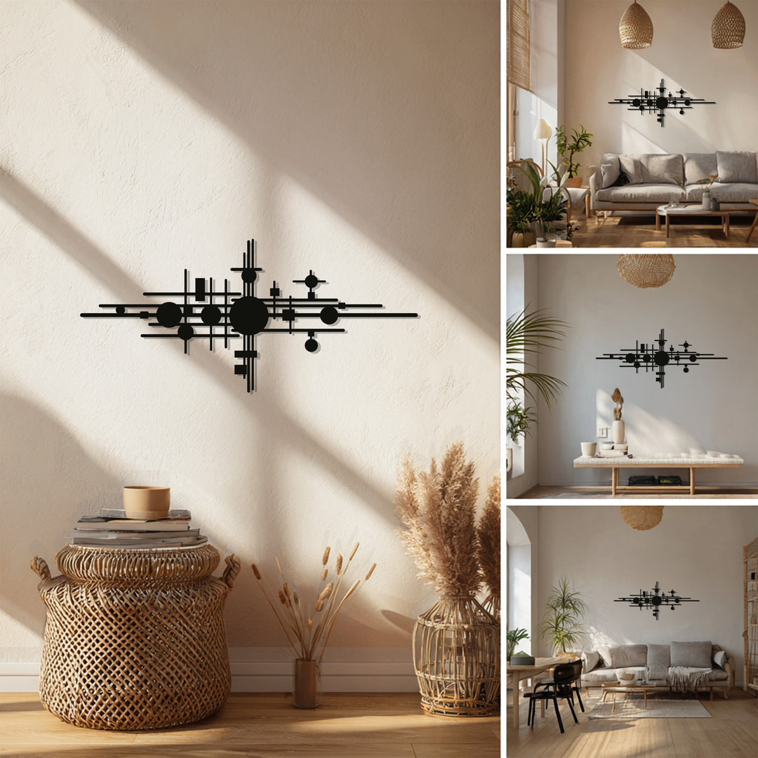 Geometric Balance – Abstract Metal Wall Art