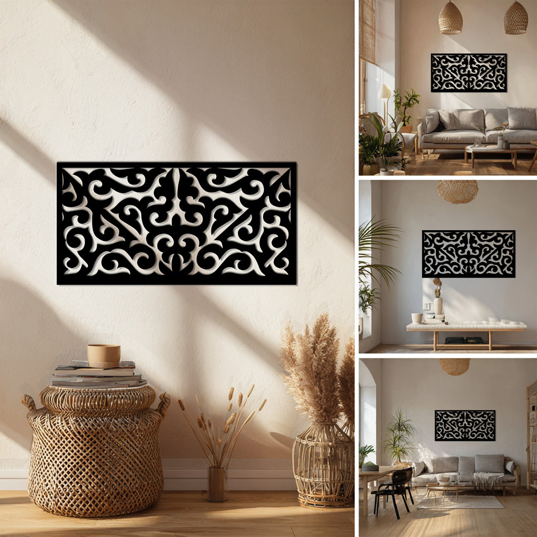 تناغم مهيب – زخرفي فن جداري معدني لوحة