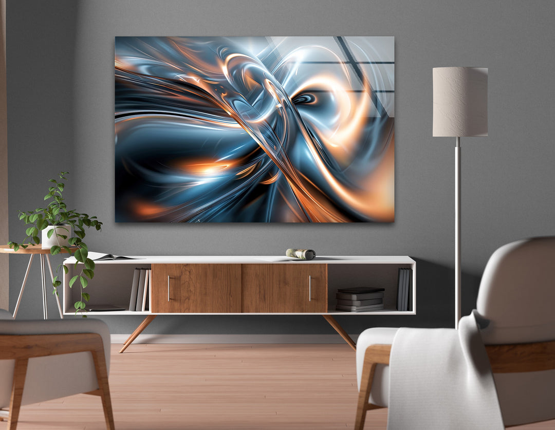 AeroSpark Fusion Helix – دوامة معدنية عالية الطاقة اللوحات الزجاجية الجدارية