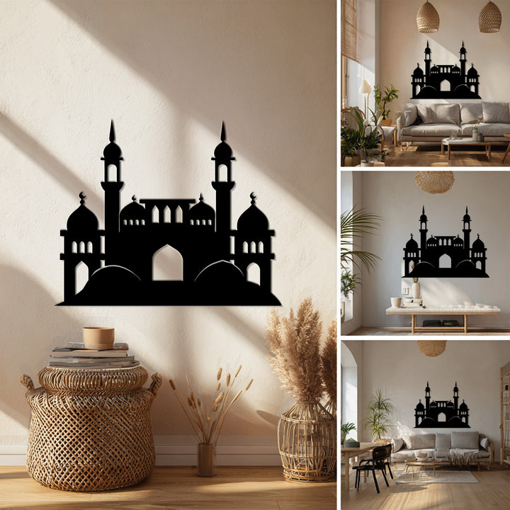 Black Islamic mosque metal wall decor