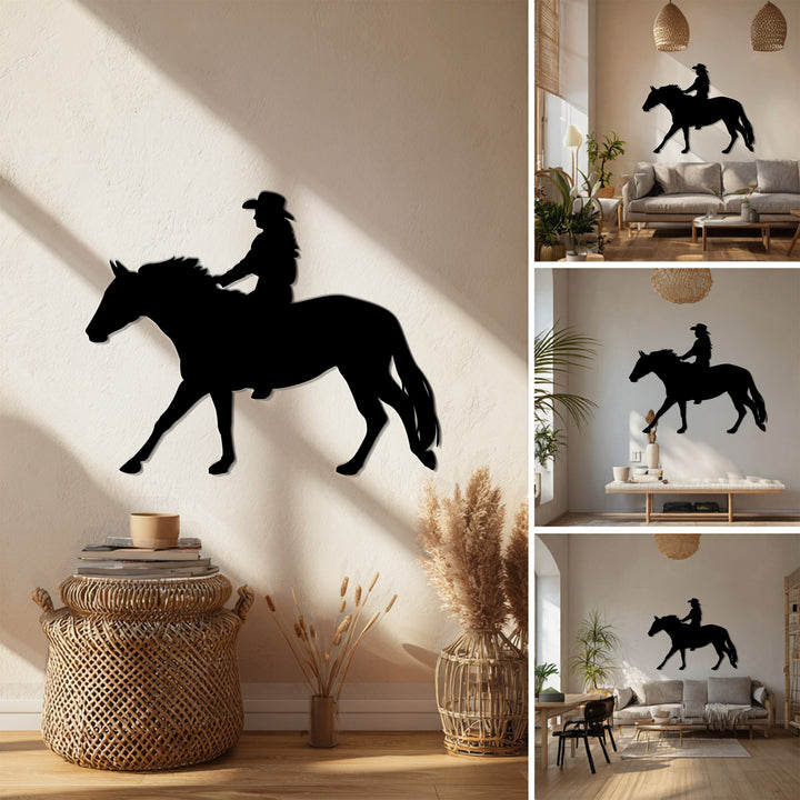 Western themed metal wall decor