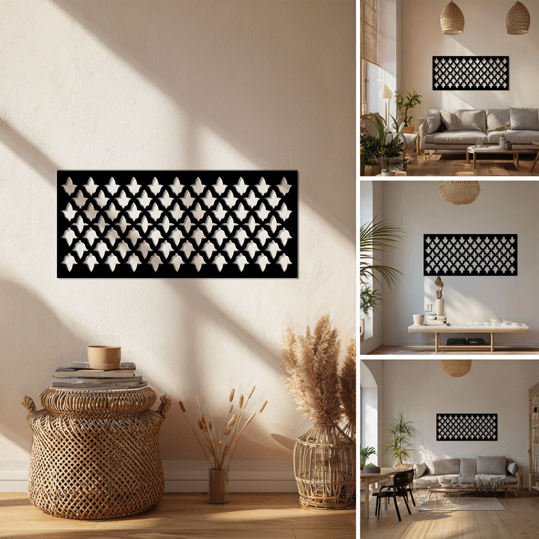 نمط التناغم - هندسي حديث فن جداري معدني لوحة