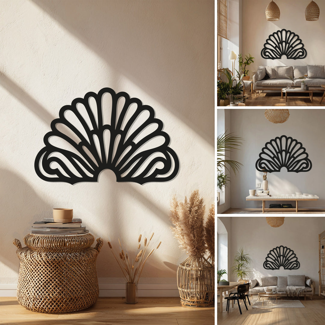 Art Deco Fan Wall Art – Modern Metal Wall Decor