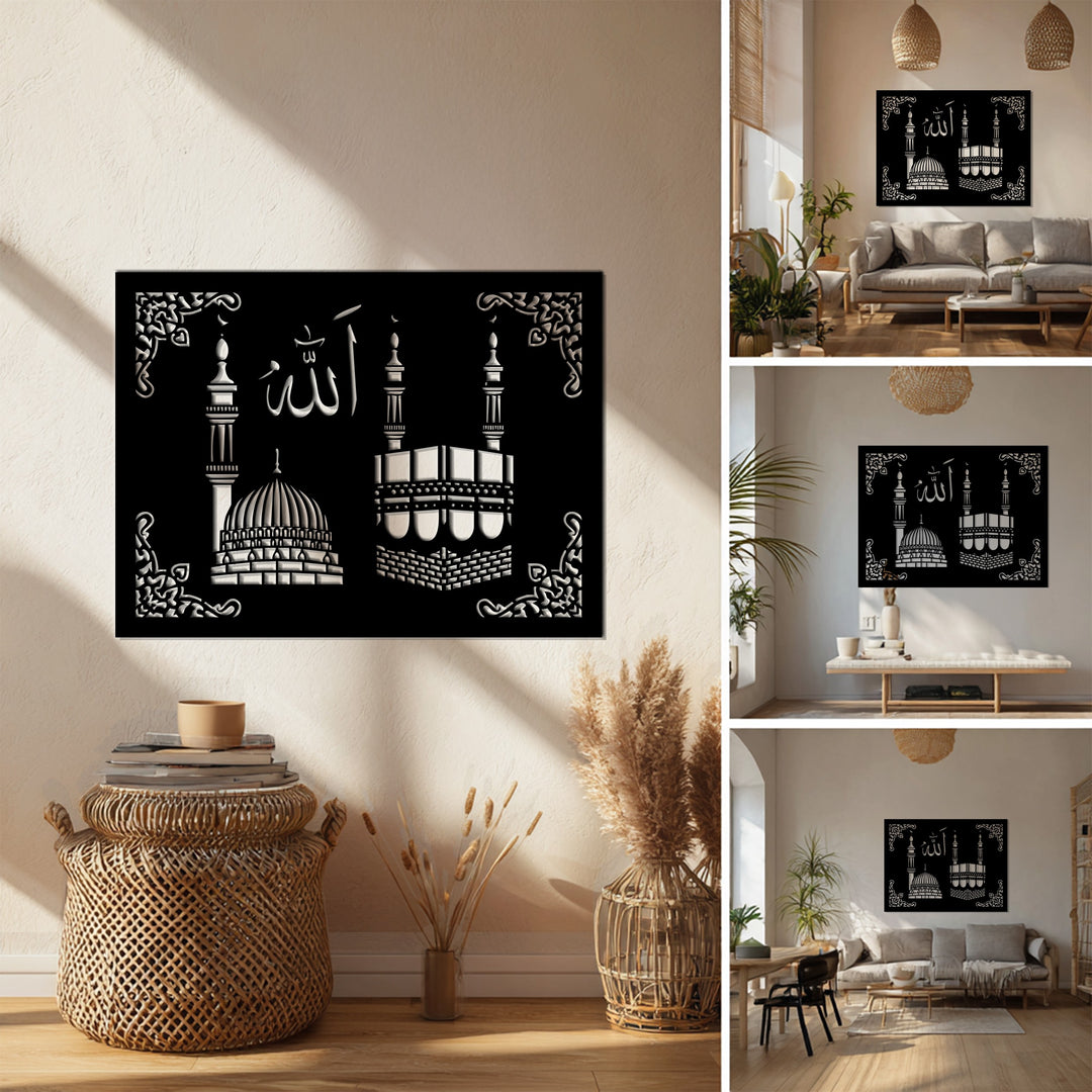 Western-Cowboy-Silhouette – Pferd & Rodeo Metall Wandbilder