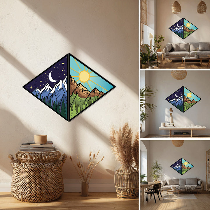 Nature-inspired mountain art for modern homes