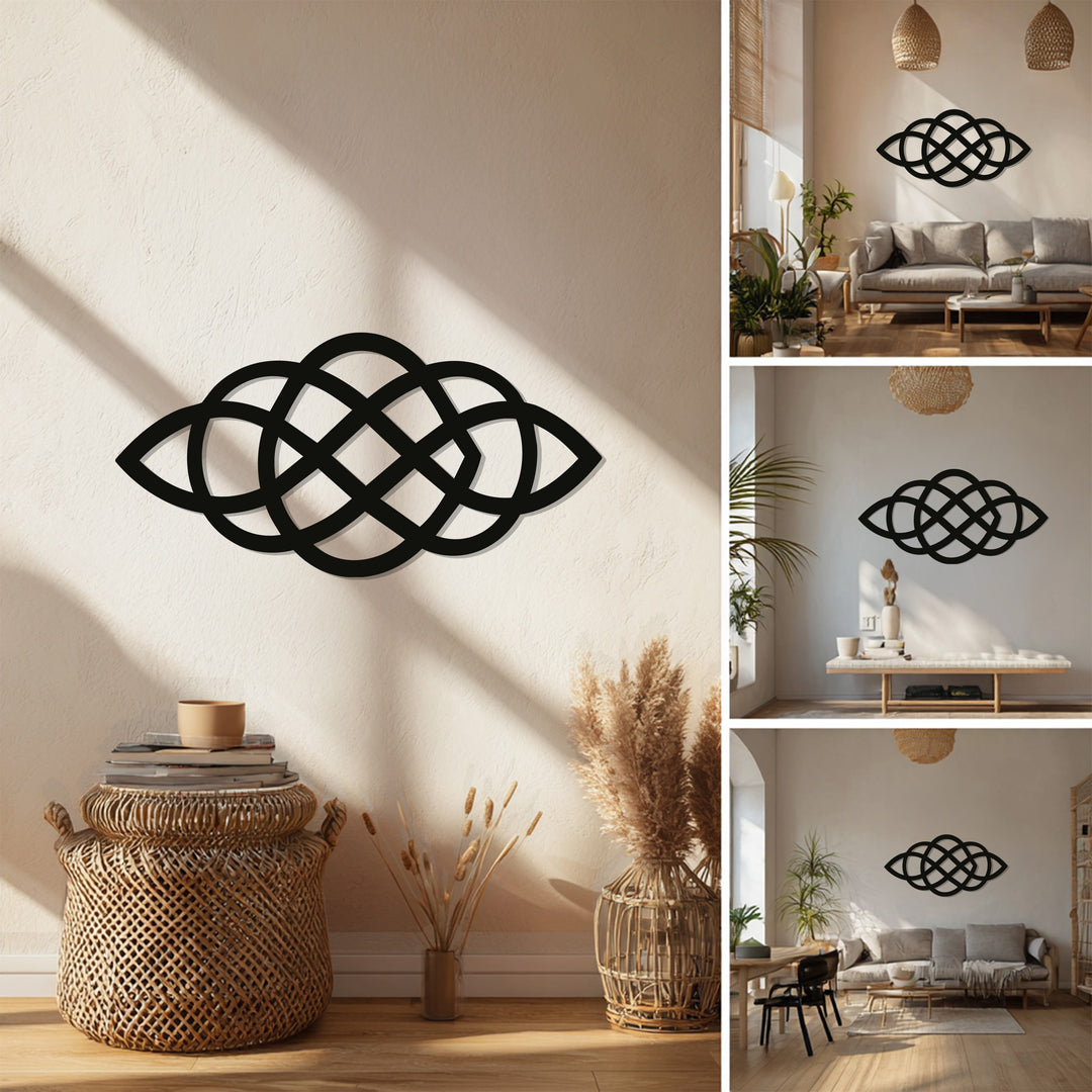 Celtic Knot Harmony – Geometric Metal Wall Art
