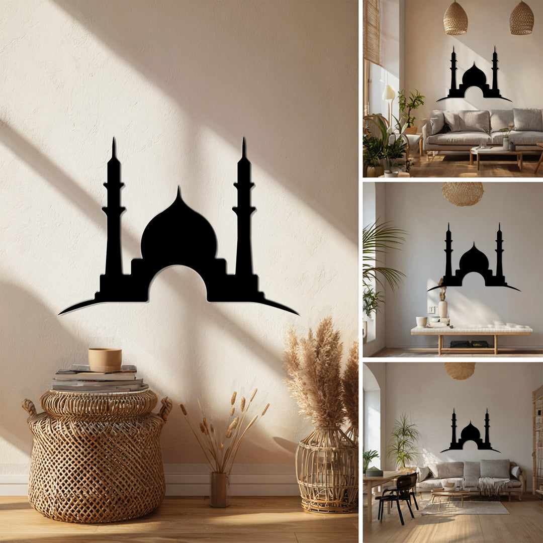 نمط التناغم - هندسي حديث فن جداري معدني لوحة