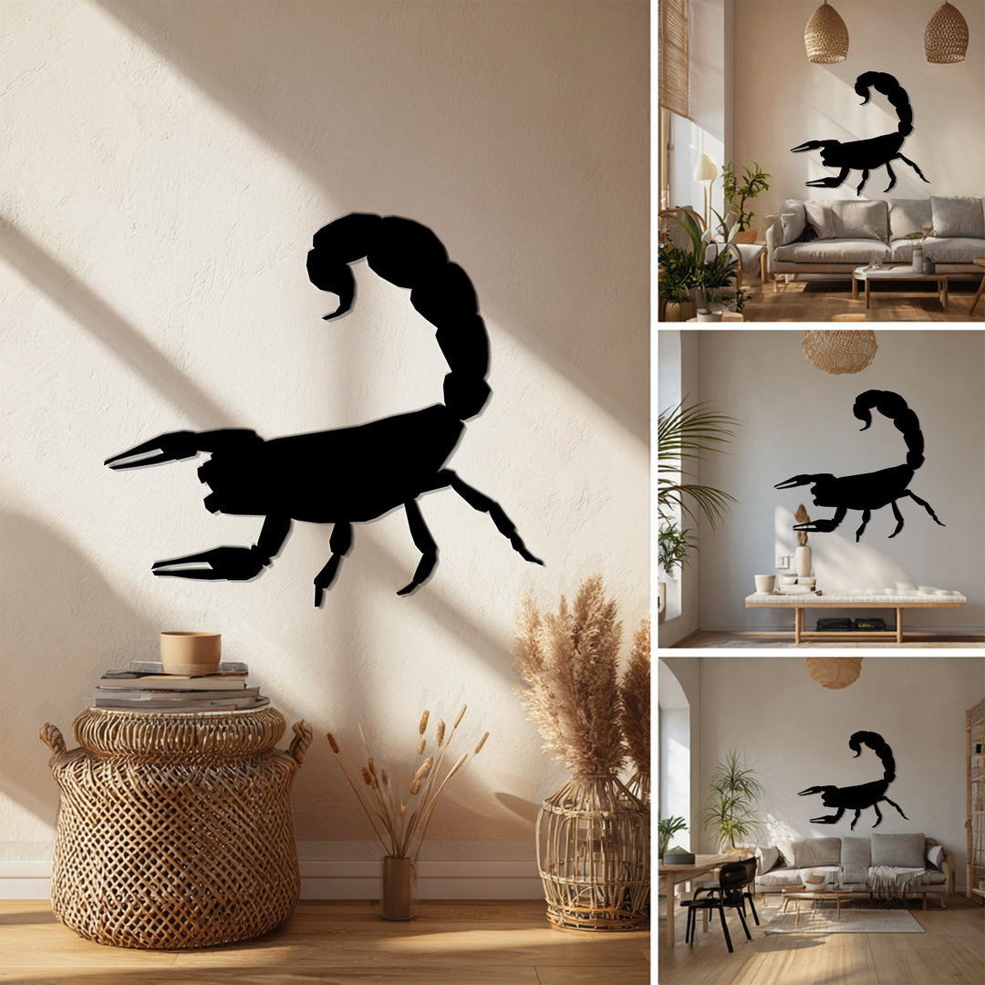 Scorpion Silhouette – Bold Metal Wall Art