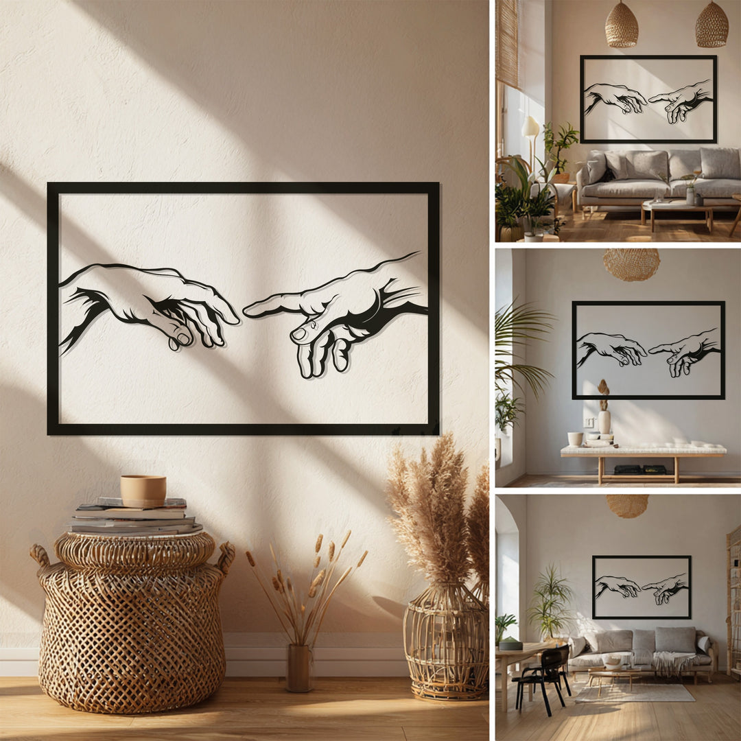 Creation Hands Metal Wall Art – Inspired Sacred Design