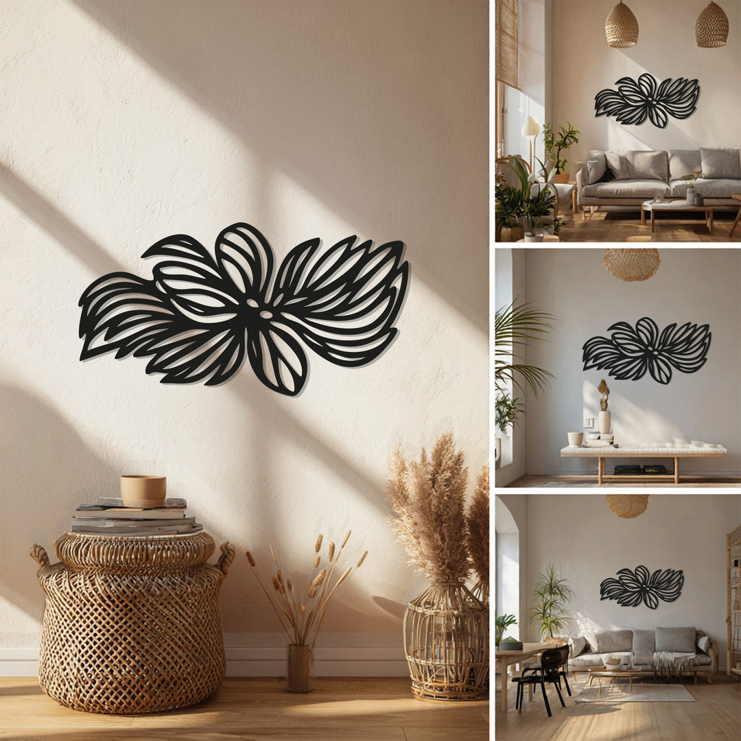 Floral Bloom – Modern Flower Metal Wall Art