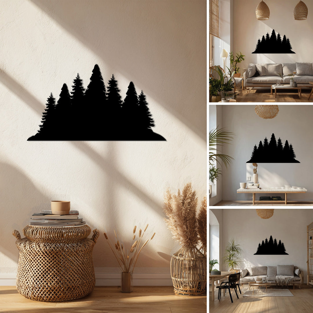 Forest Silhouette – Nature Inspired Metal Wall Art